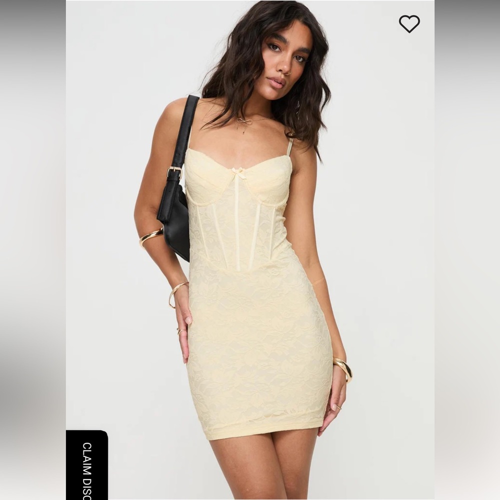 Princess polly Tarini Corset Mini Dress Cream - Picture 2 of 6